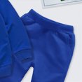 thumbnail image 4 of TOWED22 Toddler Baby Boy Fall Winter Outfit Waffle Solid Color Long Sleeve Sweatshirts Stretch Jogger Pants Newborn Clothes Set(Blazer,5-6 Y), 4 of 6