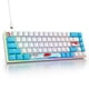 thumbnail image 2 of Ussixchare Teclado Mecánico para Juegos con Switches Azules RGB por Cable 65%, 2 of 8