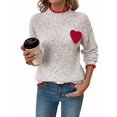 thumbnail image 2 of Female Turtle-Neck Oversized Sweaters Batwing Long Sleeve Pullover Loose Chunky Knit Jumper Light Gray S, 2 of 10
