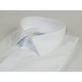 thumbnail image 5 of Mens CEREMONIA Formal Shirt Hidden Button 100% Cotton Slim Fit #9010 13 White, 5 of 5