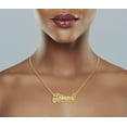 thumbnail image 4 of 14K Gold  Plain Name Plate Necklace | Style #85, 4 of 4