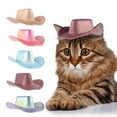 Cowboy Hat Outdoor Sun Hood For Dogs Cat 2024 New Dog Cat Hat Cowboy