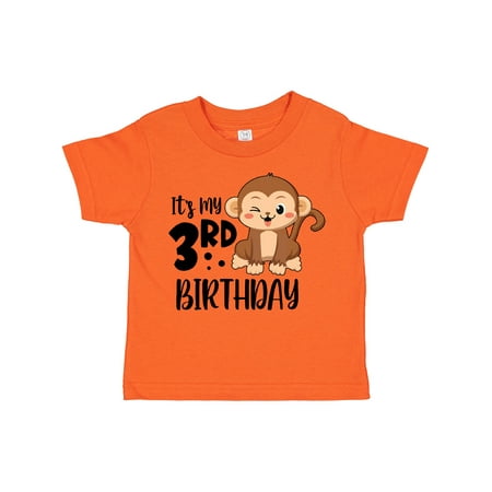 

Inktastic Monkey Its My 3rd Birthday Gift Toddler Boy or Toddler Girl T-Shirt
