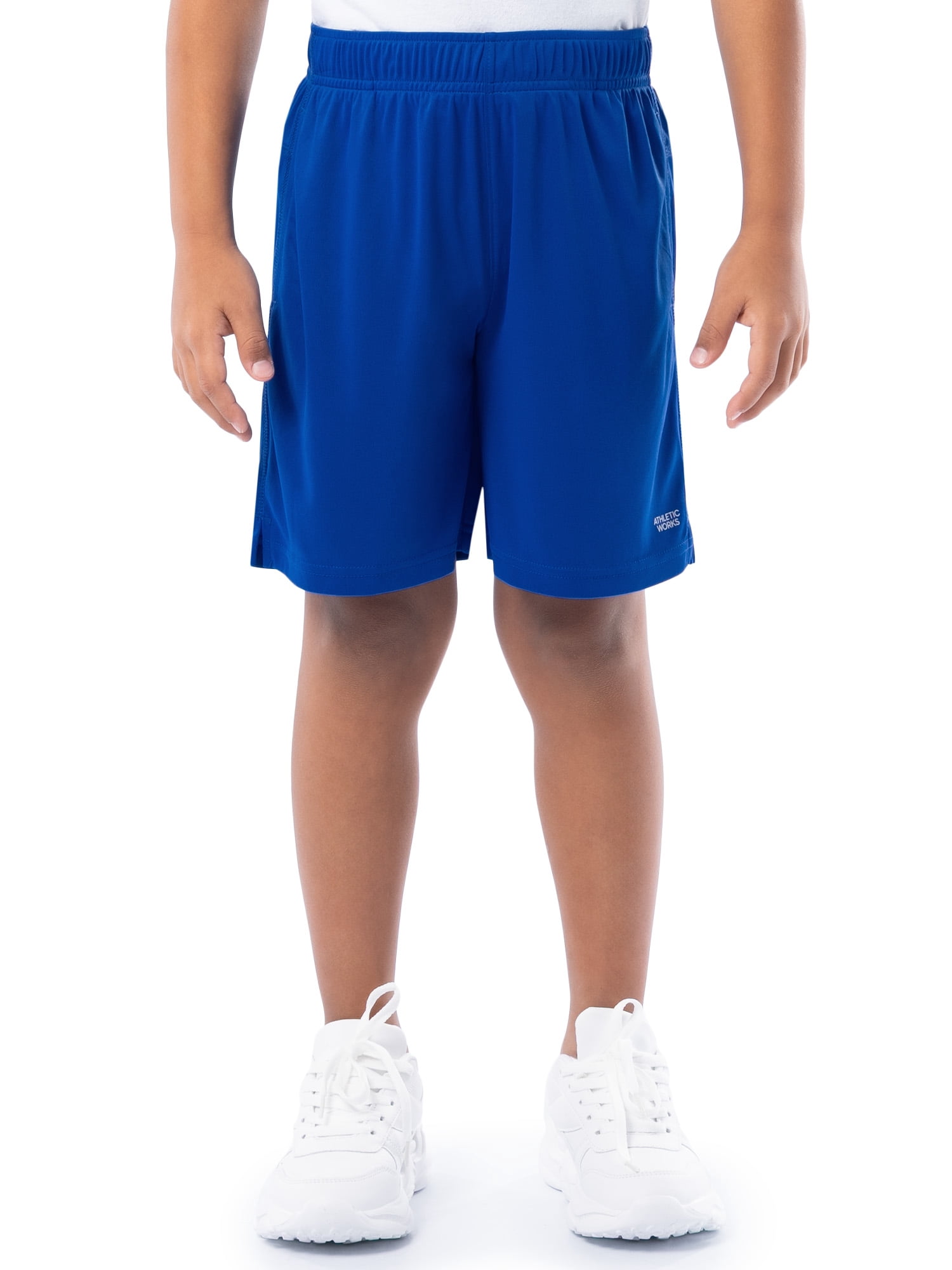 Athletic Works Boys Core Performance Shorts, 2-Pack, Sizes 4-18 & Husky
