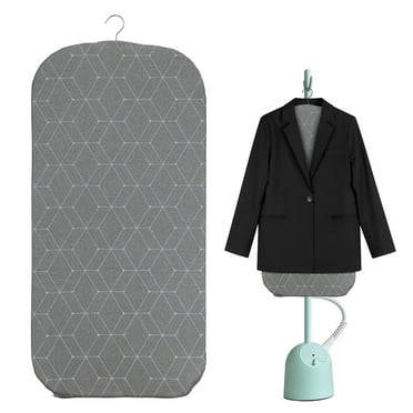 Garment Steamer Hanging Ironing Board,Ironing Board Pad with 360° Rotating Hook, Ironing Heat Resistant Mat, Portable Folding Ironing Board for Sewing Room/Traveling/Home, Gray White