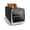 Black, variant on Inspirex 4-Slice Touchscreen Toaster, White