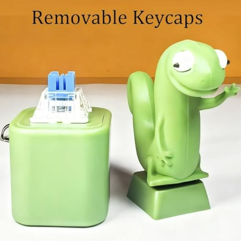 Lizard Keychain Sound, Fun Rechargeable Lizard Button Keychain