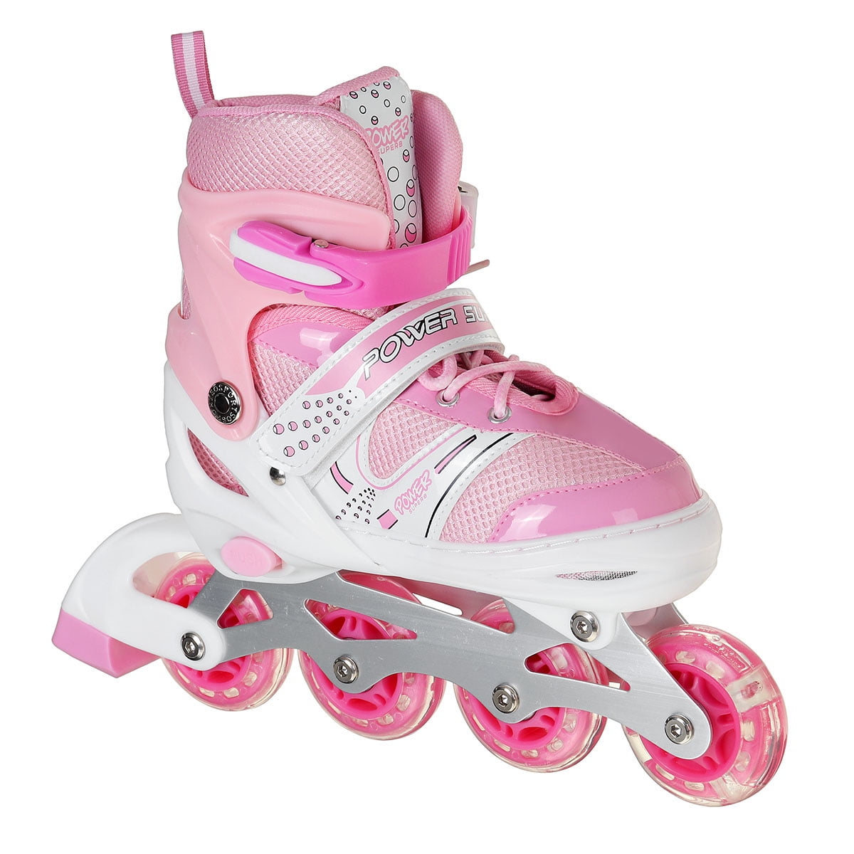 Kids Size 13US 5.5 Adjustable Inline Skates Light Up Front Wheel Boy's