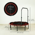 thumbnail image 3 of Soozier Trampoline Pliable de 48 Pouces avec Poignée Réglable à 5 Niveaux, 3 of 10