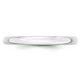 thumbnail image 2 of 14KW 2.5mm LTW Half Round Band Size 7.5 in 14k White Gold, 2 of 3