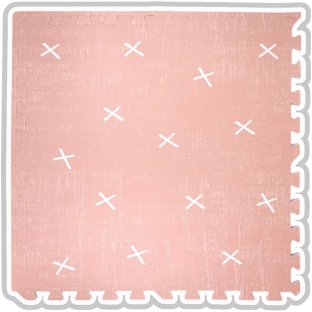 CUA CUA Tapete armable rosa alfombra de foami fomy para bebés y niños tapete de juego