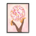 thumbnail image 2 of Stupell Industries Disco Ball Retro Dancing Legs Beauty & Fashion Painting Gray Framed Art Print Wall Art, 2 of 5