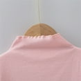 thumbnail image 5 of PINQI Toddler Kids Girls Long Sleeve Basic Inside T Shirt Casual Tees Shirt Tops Solid Color Turtleneck T-Shirt Kid Cotton Pullover Blouse Top(Pink,6-7 Years), 5 of 7