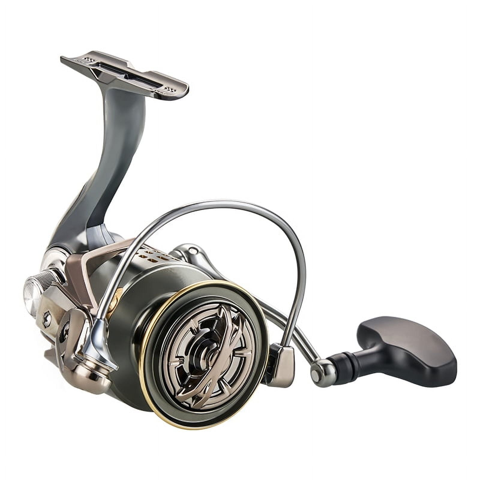 DEUKIO New 2000-7000 Series Fishing Reel 5.2:1 4.9:1 MAX Drag Power 26lbs Aluminum Spool Freshwater Fish Alarm Spinning Reel