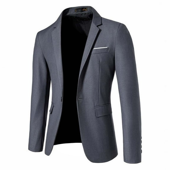 cllios Men's Casual Tweed Blazer Classic Fit One Button Sport Coat Shawl Lapel Slim Dress Jackets with Pockets Dinner Party Prom Sports Coat