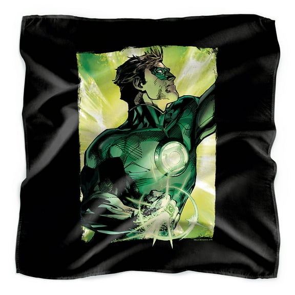 Green Lantern Up Up Bandana (21 in x 21 in)