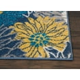thumbnail image 4 of Nourison Passion Floral Blue 1'10" x 2'10" Area Rug, (2x2), 4 of 7