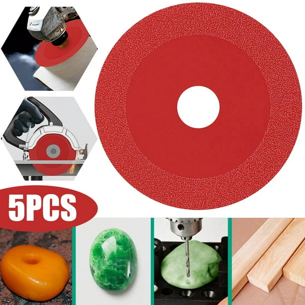 Corte Diamante 100 Mm Ruedas Corte para Baldosas Vidrio Jade (Rojo)