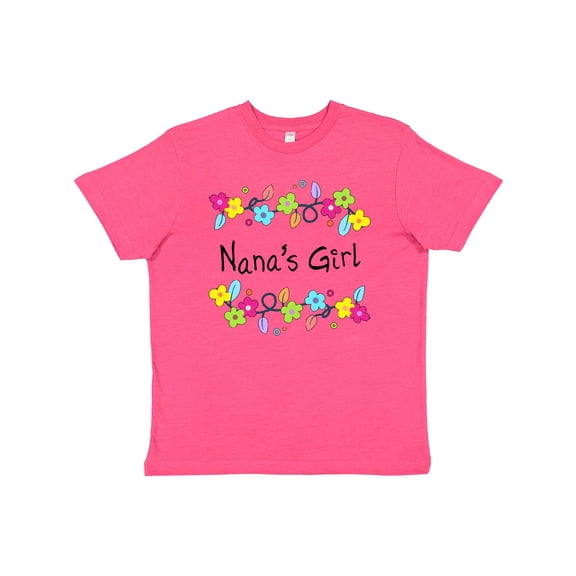 Inktastic Nanas Girl- bright flowers Youth T-Shirt