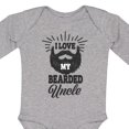thumbnail image 4 of Inktastic I Love My Bearded Uncle Boys or Girls Long Sleeve Baby Bodysuit, 4 of 5