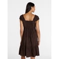 thumbnail image 4 of Time and Tru Women’s Empire Waist Mini Dress, Sizes XS-XXXL, 4 of 6