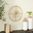 thumbnail image 2 of DecMode 20" Gold Metal Open Frame Swirl Wall Clock, 2 of 8
