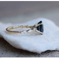 thumbnail image 6 of HeartsAndYou 2ct Natural Blue Sapphire & Diamond Ring Marquise Accents 14k SOLID Yellow Gold, 6 of 9