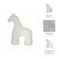 thumbnail image 4 of Decorative Horse Figurine - Textured Pottery & Cement Sculpture - Modern Casual Home Accent for Living Room, Bedroom, Office & Shelf Decor - 7" White, 4 of 11