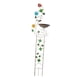 thumbnail image 2 of Baño para pájaros con enrejado para plantas, soporte de hierro para plantas de jardín, pequeño, decorativo para exteriores colibrí, 2 of 8