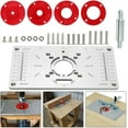 thumbnail image 1 of Aluminum Router Insert, - Aluminum Router Table Insert Router Table Benches Wood Tools Milling Cutting Machine, 1 of 5