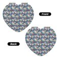 thumbnail image 2 of Uemuo Tropical Sloth Print Compact Portable Pocket Makeup Mirror - Leather Cover, Elegant Travel Cosmetic Mirror for Purse, Pocket, and Handbag-Heart Shape, 2 of 9