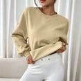 thumbnail image 5 of FNFYFH Oversized Sweatshirts for Women Crew Neck Sweatshirt Long Sleeve Pullover Fall Colthes, 5 of 10