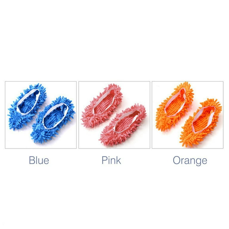 5 pcs Washable Dust Mop Slippers Shoes Cover Soft Washable Reusable  Microfiber Cleaning Mop Slippers Floor Dust Hair Cleaners Multi-Function  Cleaning