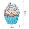thumbnail image 5 of Walbest PVC Magnetic Refrigerator Sticker Creative 3D Cartoon Cake Shaped Fridge Sticker Kitchen Decor, 5 of 7