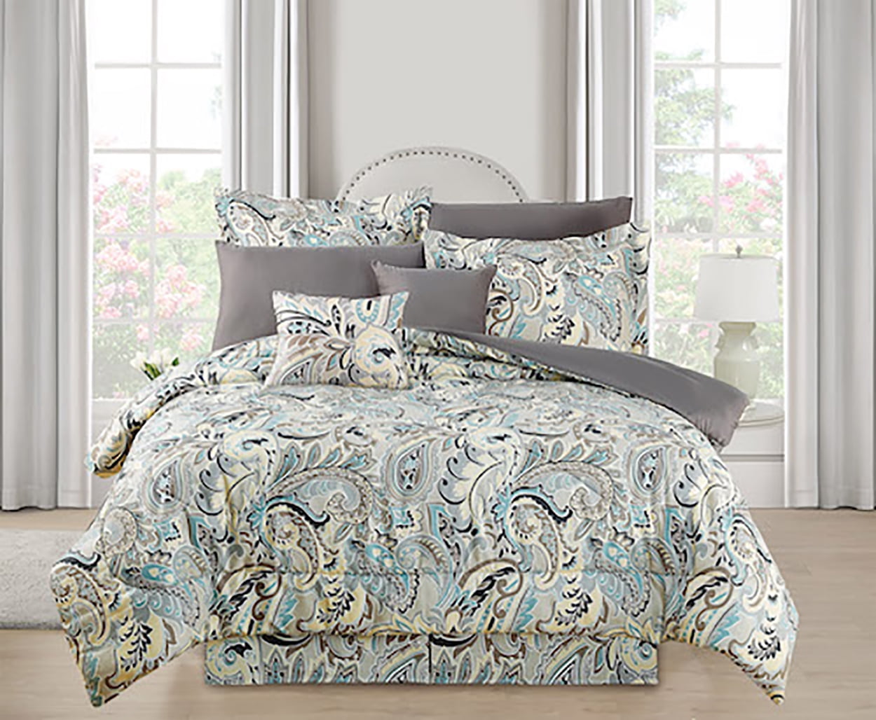 Kathy Ireland 10 Piece Bed in a Bag Set 6 Designs Olivia Queen