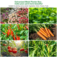 thumbnail image 7 of Mibote Galvanized Raised Garden Bed Outdoor, 4x2x1ft Metal Planter Box for Gardening Vegetables and Flowers, Silver, 2-Pack, 7 of 7