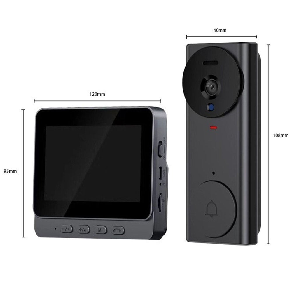 Whatever You Like-4.3" Wireless Video Door Bell Phone Intercom System Monitor Doorbell Camera