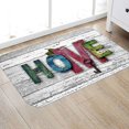 thumbnail image 4 of AMERTEER 3D Printed Flannel Area Rug Home Letter Printed Room Area Rug Floor Carpet For Living Room Home Decorative Pad, 4 of 8
