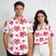 thumbnail image 1 of Ceisia Fashion Unisex Men Women Casual Short Sleeve Gift Printed Turndown Collar Button Shirt, 1 of 7