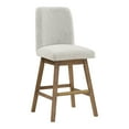 thumbnail image 2 of Finley 30" Swivel Barstool 2-Pack in Parchment Beige Fabric, 2 of 9