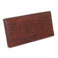 thumbnail image 4 of Boston Leather Textured Bison Leather Checkbook Cover Wallet, 4 of 4
