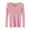 #Pink 1, variant on Vynhevius Women's V Neck Sweater Long Sleeve Ribbed Solid Slim Fit Stretchy Casual Layer Knit Tops