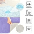 thumbnail image 4 of Ryvnso Lavender Purple Bathroom Shaggy Rugs Toilet Rectangle Mat Soft Contour Rug 24"x16", 4 of 9