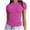 Purple, variant on AherBiu Summer Tops for Women Stretch Slim Fitted Short Sleeve Crewneck Basic Comfy Undershirt Tees