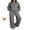 D Gray, variant on DOKOTOO Womens Sweatsuits 2 Piece Sets Oversized Half Zip Sweatshirt Matching Wide Leg Sweatpants Tracksuits Lounge Set