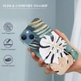 thumbnail image 2 of COMIO  Green Gold Leaves Phone Case Compatible with iPhone 14 Pro,Boho Leaves Plants Case for iPhone 14 Pro, Unique Trendy Design  Cover Case, 2 of 4