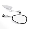 thumbnail image 2 of Motocycle Rear View Mirrors For Yamaha V-MAX XJR1200 MT-03 FZ6 04-09 XV950 Chrome, 2 of 5