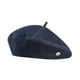 thumbnail image 2 of Gorro tipo boina para mujer, moderno, ajustable, cómodo y ligero, de mezclilla, ideal para primavera. Azul profundo, 2 of 9