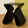 thumbnail image 1 of Baxton Studio Table de Bout Black en Acrylique avec Porte-Revues, 1 of 2