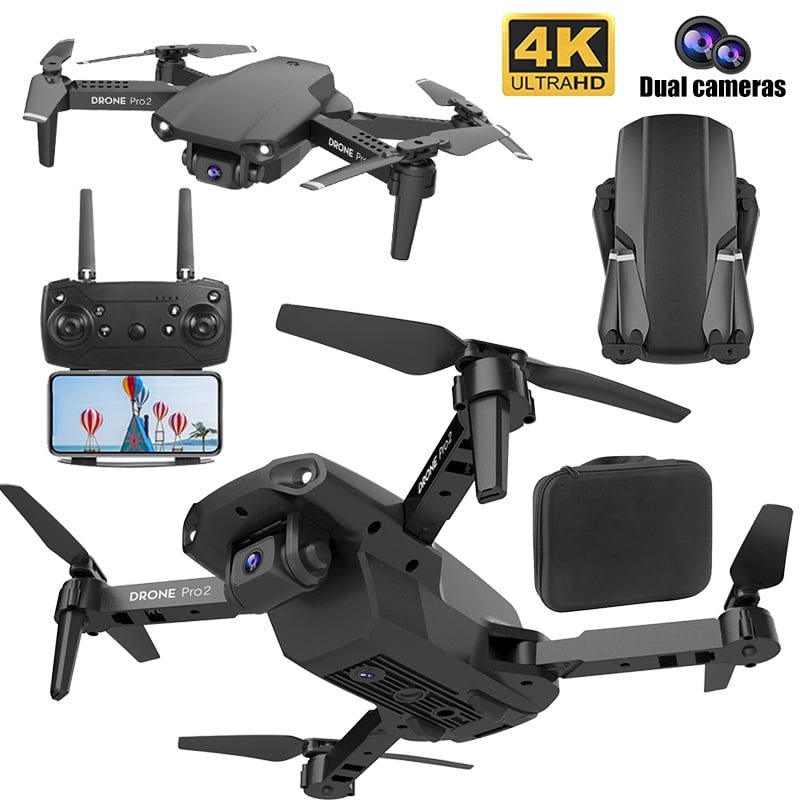 complete blade tool E99 PRO2 Mini RC Drone with Dual Camera 4K for Adult,Optical Flow  Positioning FPV Drone Headless Mode Altitude Hold Gesture Photo Video Track  Flight 3D Filp RC Qudcopter Portable Bag With Batteries -
